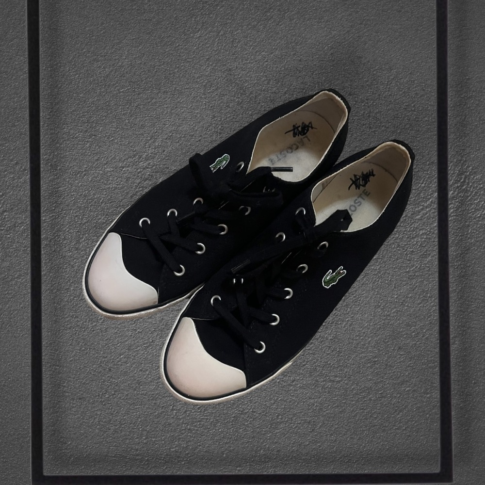 Lacoste Black and White Sneakers